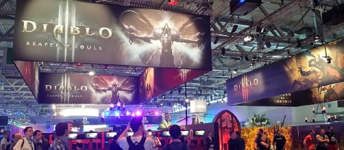 Diablo 3: Reaper of Souls and Xbox 360 Diablo 3 edition booths at Gamescom 2013 Image Credit: User Holek/Wikimedia Creative Commons