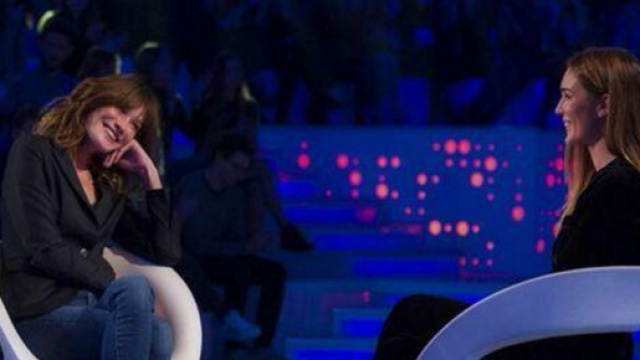 Carla Bruni con Silvia Toffanin