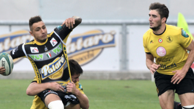 Immagine del derby lombardo tra Calvisano e Viadana (Foto ufficio Stampa Rugby Calvisano)