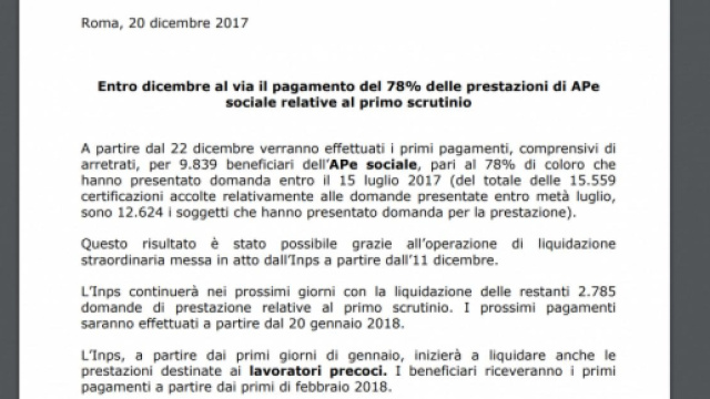 Riforma pensioni 2018, primi assegni precoci liquidati, quale il criterio usato