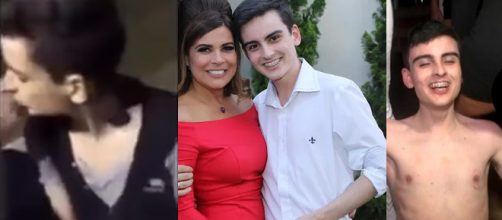 A combina&ccedil;&atilde;o de fotos apresenta Dudu com seu suposto ex, com Mara Maravilha e no programa ''P&acirc;nico na Band''