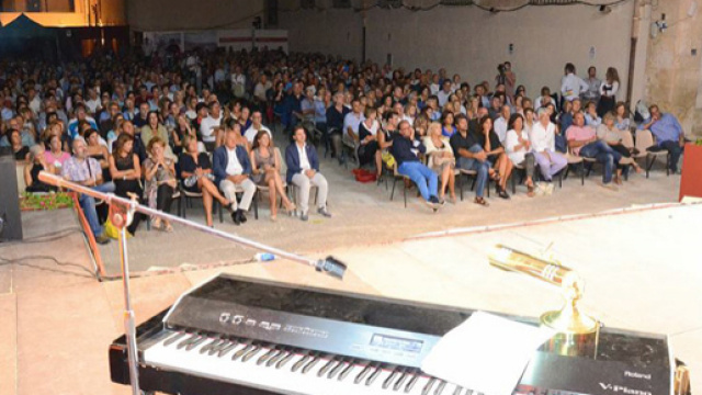 Immagine della serata con Ugo Mazzei a Noto nel 2015