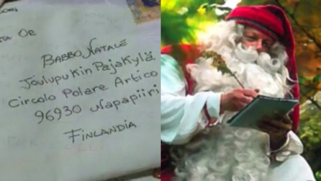 Immagine di Babbo Natale nel suo villaggio in Lapponia.