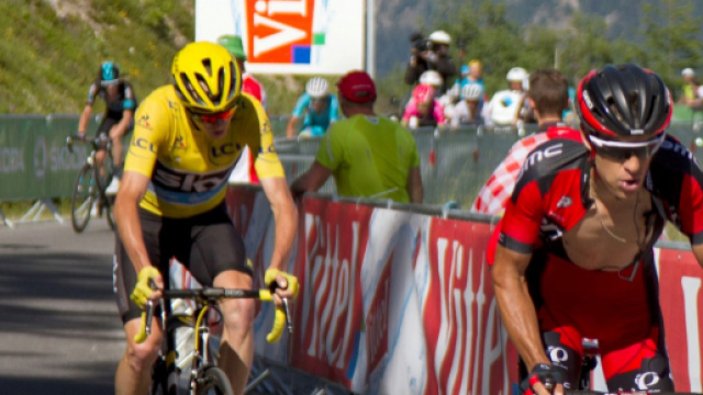 Richie Porte con Chris Froome al Tour de France