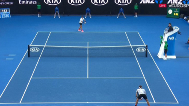 Roger Federer vincitore nel 2017 a Melbourne