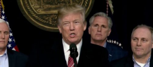 Donald Trump at Camp David, via Twitter