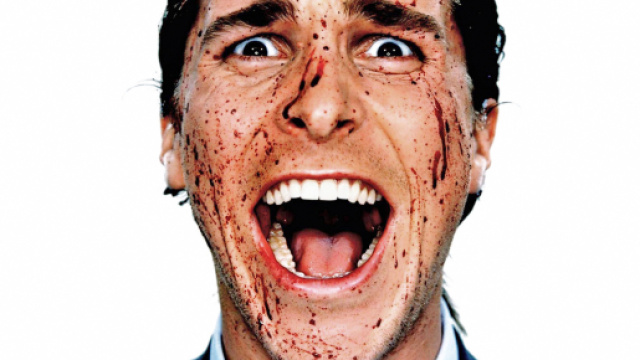 Il serial killer Patrick Bateman in American psycho