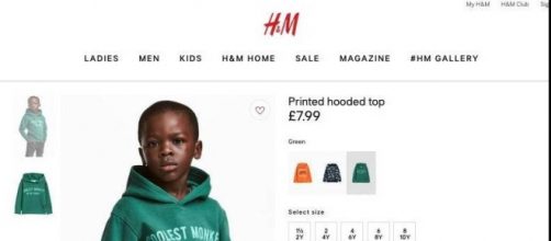 Foto de la polemica sudadera de H&M