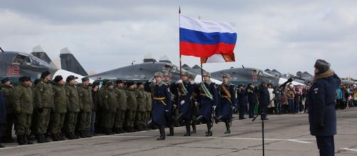 The salute to the Su-34 type warplanes and their pilots, returning from Syria - rferl.org