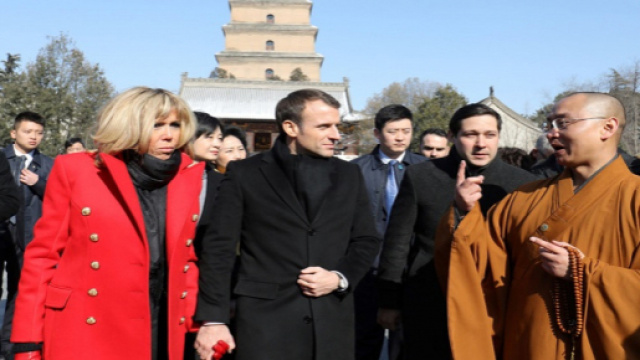 Emmanuel Macron en visite officielle en Chine