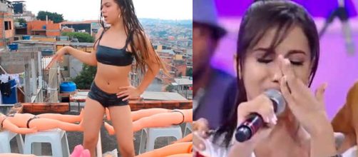Mc Melody imitou a cena da fita isolante protagonizada por Anitta.