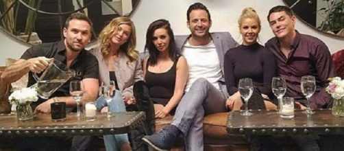 Scheana Marie and Robert Parks-Valletta pose with their co-stars. [Photo via Instagram]