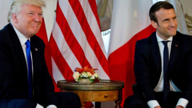 Trump a &eacute;voqu&eacute; le sujet de la Cor&eacute;e avec Macron