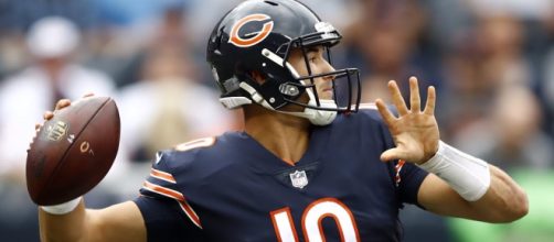 Bears quarterback Mitch Trubisky tossed six touchdowns in his team's 48-10 rout of the Buccaneers September 30. - [ESPN / YouTube screencap]