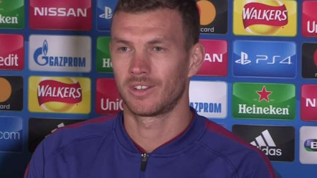 Edin Džeko, attaccante della Roma