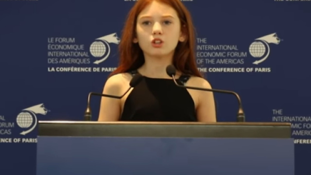 Intervention de Carlie Weinreb, 11 ans, &agrave; l'OCDE