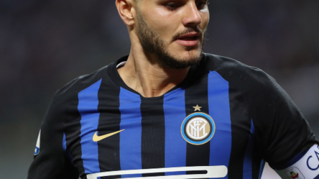 Mauro Icardi con la maglia dell'Inter.