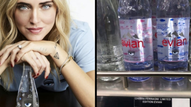 Chiara Ferragni e la sua acqua griffata in vendita a 8 euro