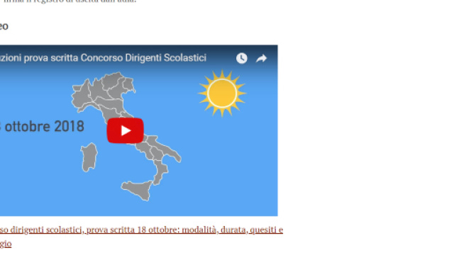 indicazioni di come si svolger&agrave; la prova scritta del concorso dirigenti scolastici