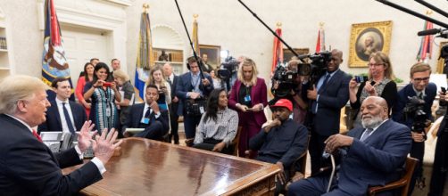 Kanye West visits the White House. [image source: Joyce N. Boghosian - Flickr]