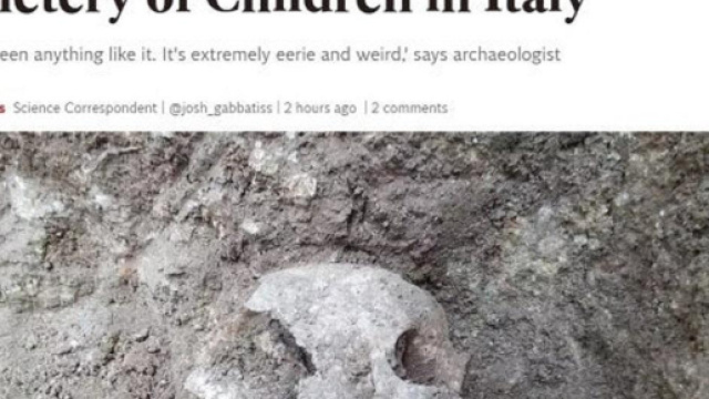 Bambino vampiro sepolto nel V secolo d.C. trovato durante una campagna di scavi a Lugnano in Teverina. Ne parla la stampa estera.