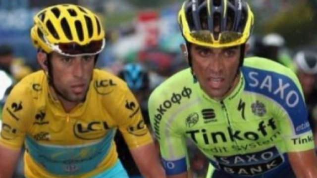 Vincenzo Nibali e Alberto Contador