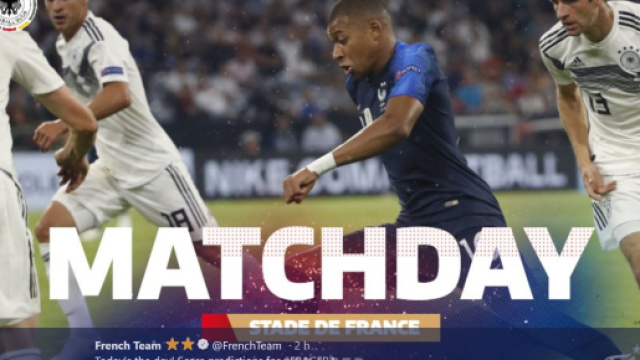 Francia-Germania, pronostico e marcatori: Mbapp&eacute; una certezza, le quote dei bookmakers - Foto Twitter.