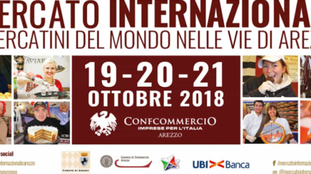 Mercato Internazionale I Mercatini del mondo nelle vie di Arezzo 2018 - facebook.com/mercatinidelmondoarezzo