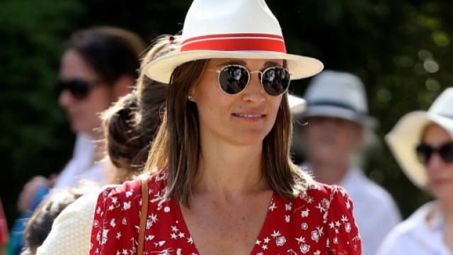 Pippa Middleton red vestito rosso