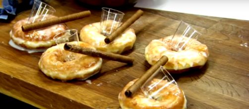 Candidates take on designer doughnut task in Week 3 (Image credit: Screen grab/YouTube.com)