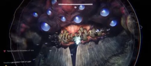 She's bugged according to some Guardians. [Image source: IGN/YouTube]