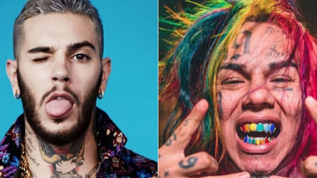 A sinistra Emis Killa, a destra 6ix9ine