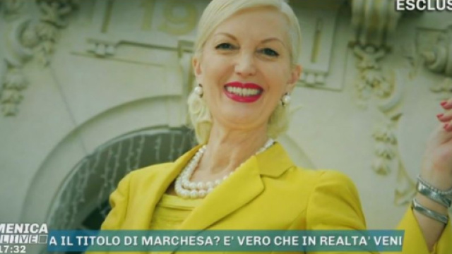 Marchesa D'Aragona, l'ex marito rivela: '&egrave; baronessa'