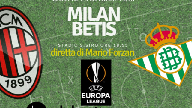 Europa League: Milan Real Betis Siviglia