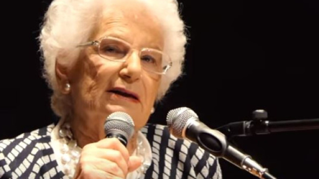 Liliana Segre attacca il momento italiano (Ph. Youtube)