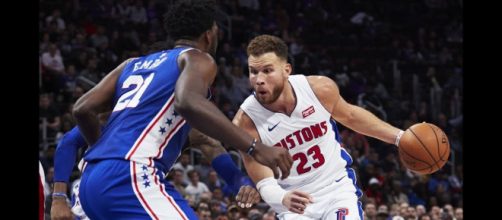 Blake Griffin leads the NBA in scoring after putting in a 50-point night against the Sixers. - [ESPN / YouTube screencap]