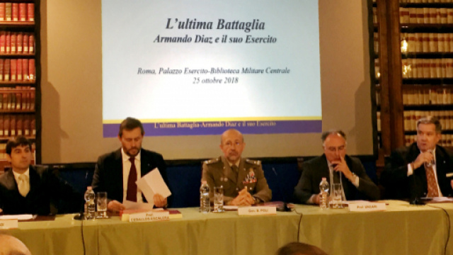 Conferenza a Roma per celebrare Armando Diaz, il generale che ha portato l'Italia, cento anni fa, alla vittoria nella Prima Guerra Mondiale