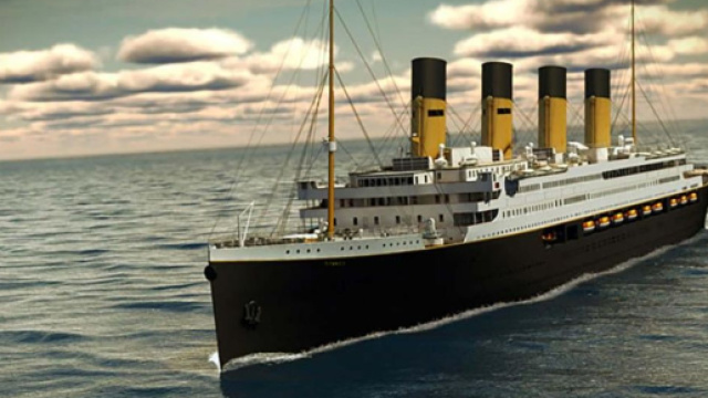 Il modellino del Titanic II diffuso dalla societ&agrave; costruttrice. Il 'clone' salper&agrave; nel 2022 seguendo la stessa rotta dell'originale