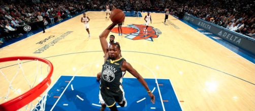 Kevin Durant gave the Knicks fans a show on Friday night to the tune of 41 points. - [Bleacher Report / YouTube screencap]