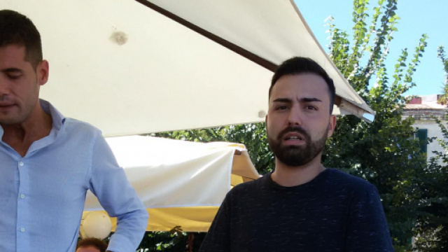 Andrea Crippa, coordinatore dei Giovani Padani e Andrea Piras, coordinatore per la Sardegna della Lega Giovani - Fonte: Ignazio Manca