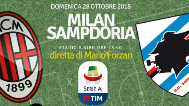 Milan alla prova del fuoco Sampdoria per salvare una stagione
