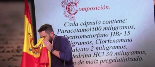 Dani Mateo imputado por ultraje a la bandera a causa de la denuncia de un sindicato policial.