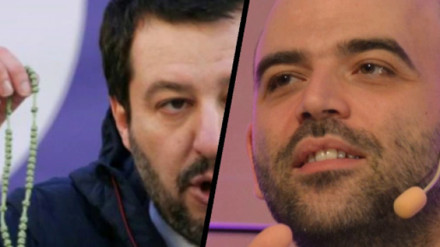 Salvini, scontro con Saviano (Fonte: Gianni Liberti - Youtube)