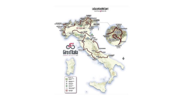 Le nord de l'Italie sera cette fois privil&eacute;gi&eacute; avec 3518 km pr&eacute;vus.