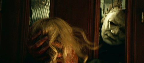 Michael Myers is still terrorizing Laurie Strode four decades later in "Halloween." - [IGN / YouTube screencap]