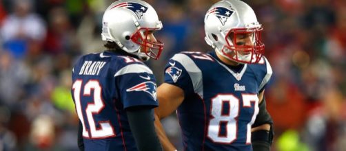 Tom Brady will be on the field for Thursday's matchup vs the Colts, but Rob Gronkowski is questionable. - [Boston Sport / YouTube screencap]