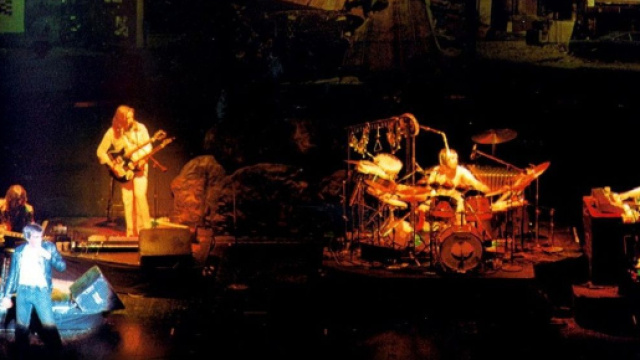 I Genesis "originali" durante il tour di The Lamb lies down on Broadway (foto di Nick Contador)