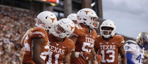 Texas takes on Oklahoma in the Red River Rivalry and leads at halftime [Image via Big 12 conference/YouTube]