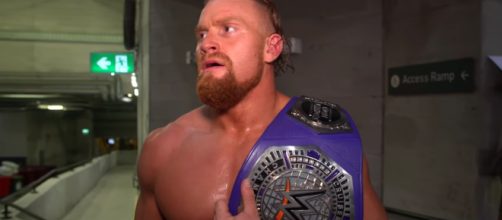 Buddy Murphy made history at the WWE Super Showdown in Melbourne, Australia on Saturday. - [WWE / YouTube screencap]