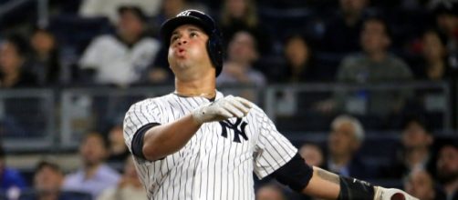 Gary Sanchez had two home runs in the Yankees' ALDS Game 2 win over Boston on Saturday night. - [Keith Allison / Flickr]
